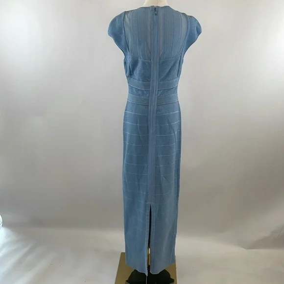 Herve Leger Sheer Bustier Gown L - Picture 9 of 13